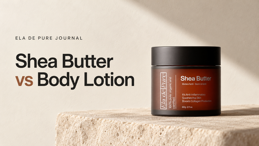 Shea Butter versus body lotion for winter dry skin