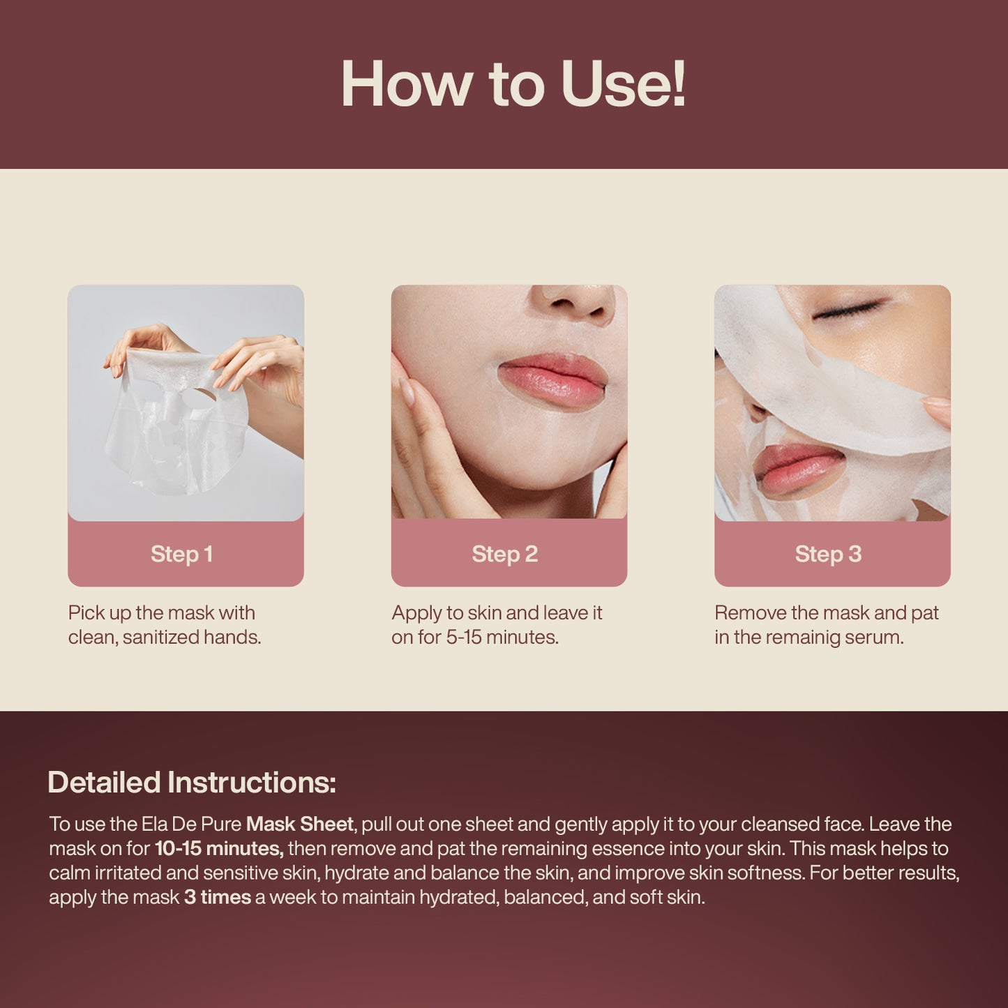 Calm & Clear Mask Sheet Set