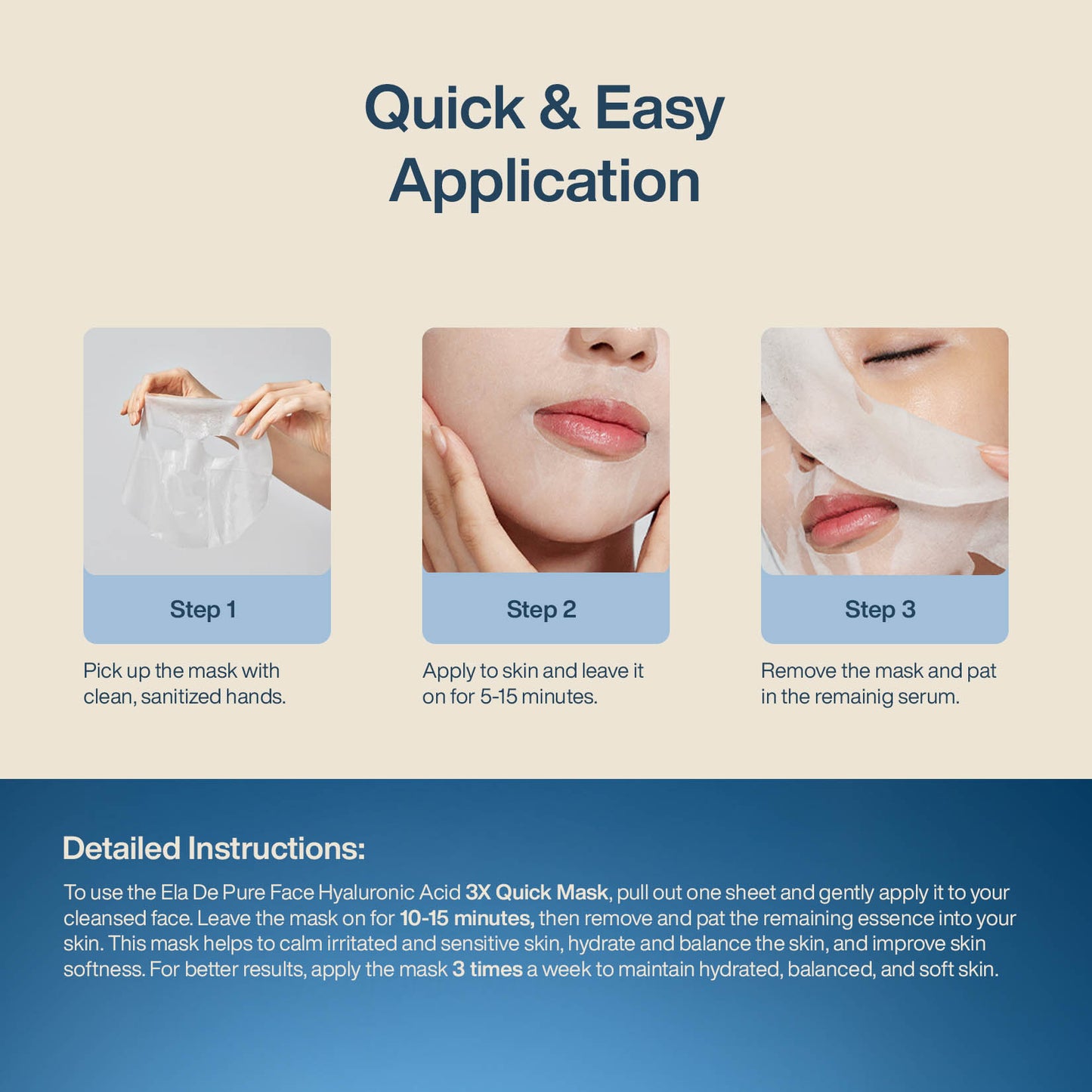 Hyaluronic Acid Mask Sheet